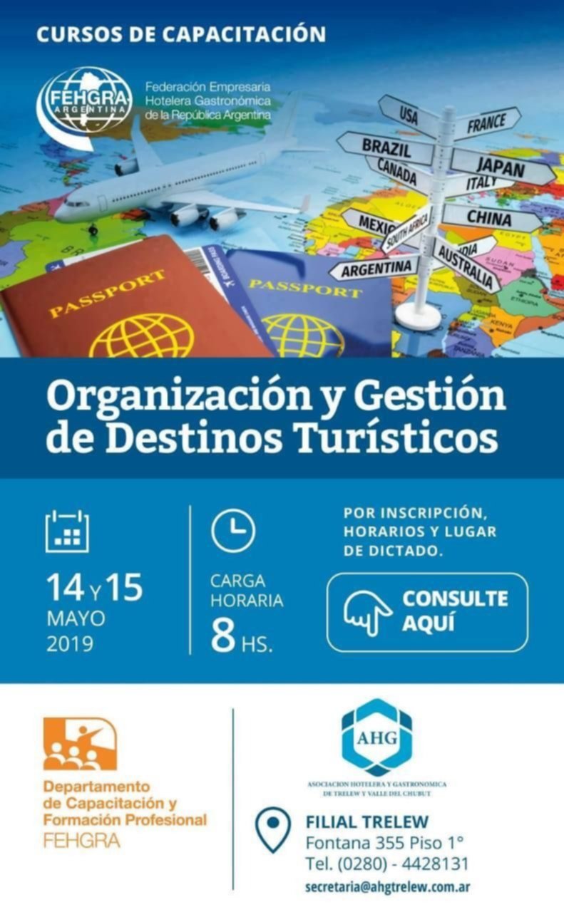 Capacitaci N Sobre Organizaci N Y Gesti N De Destinos Tur Sticos