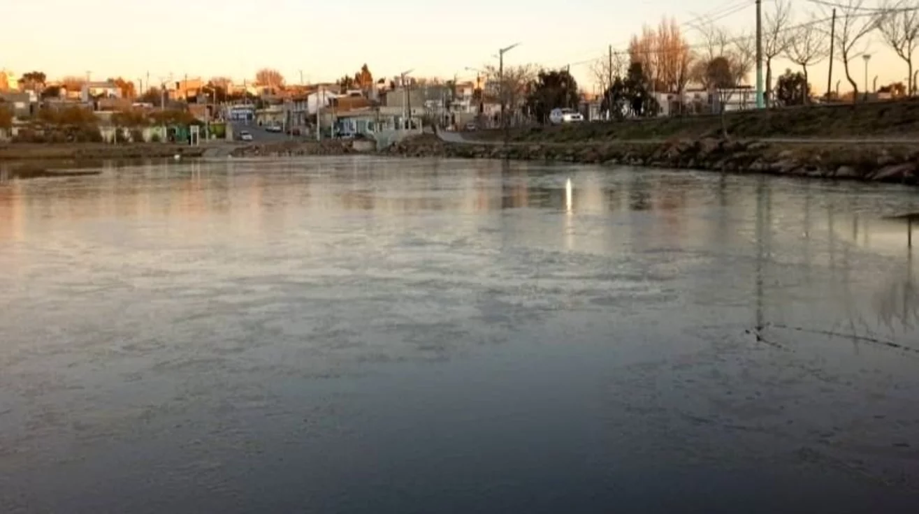 La ciudad de Trelew fue una de las más frías durante este lunes.